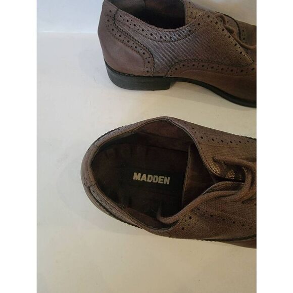Steve Madden Men\'s Brown Leather M Frontt Lace Up Oxford Shoes Size 8.5 main image 4